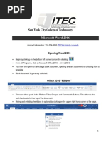 Itec Ms Word 2016