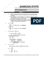 Gaseous State: Solution To Subjective Assignments