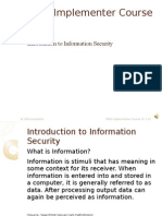 Anil_ISMS Implementer Course - Module 1 - Introduction to Information Security