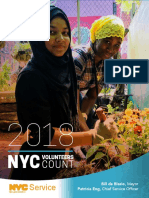 NYC Service Volunteers Count 2018