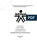 Propuesta de Implementación o Mejora Del Sistema de Trazabilidad en Su Empresa Objeto de Estudio y Cadena