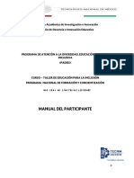 Manual Del Curso - Taller de Educación Inclusiva Contestado PDF