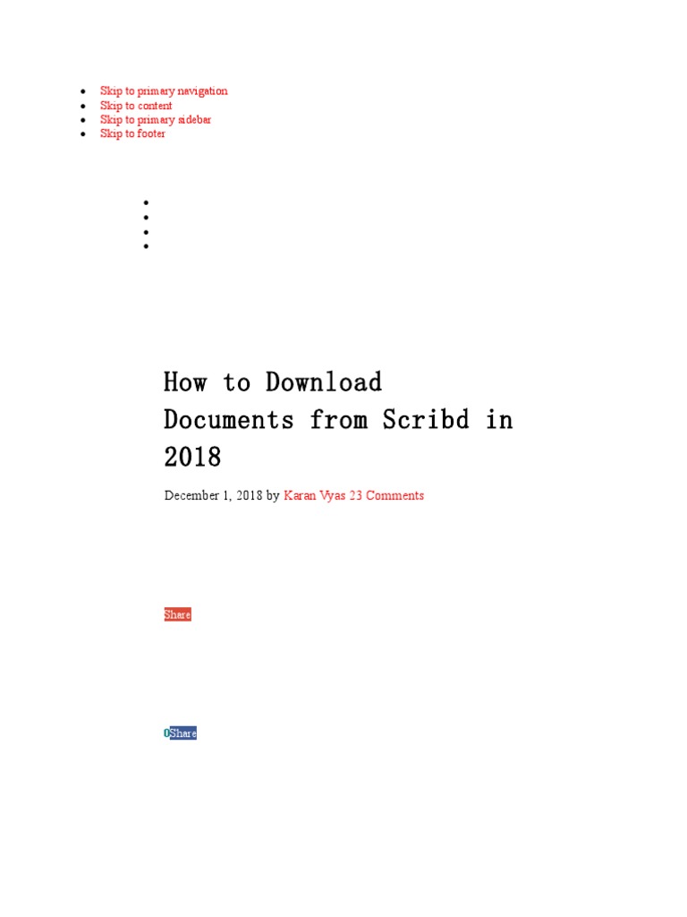 How To Download Documents From Scribd in 2018 Switchgeek Download