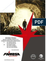 Informe Tecnico de Voladura - Andaychagua