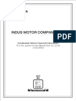 For The Quarter Ended September 30, 2016 (Unaudited) : Condensed Interim Financial Information