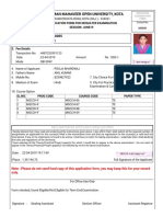 Term End Examination Form