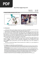 Rural Water Supply Project (IV) : 1. Project Profile and Japan's ODA Loan