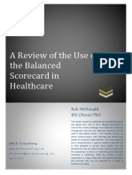 Review of The Use of The Balanced Scorecard in Healthcare BMCD