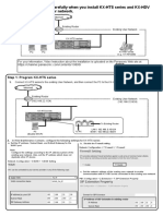 Please Read This Leaflet Carefully When You Install KX-HTS Series and KX-HDV Series To The Existing User Network