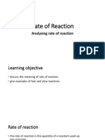 Rate of Reaction Analysis