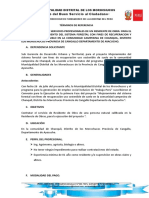 TDR Del Personal Tecnico Administrativo-Chanquil Del Proyecto Trabaja Peru