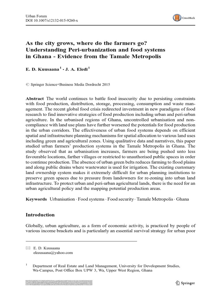 As The City Grows Where Do The Farmers G PDF | PDF | Urban Agriculture ...