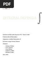 Integral Definida 