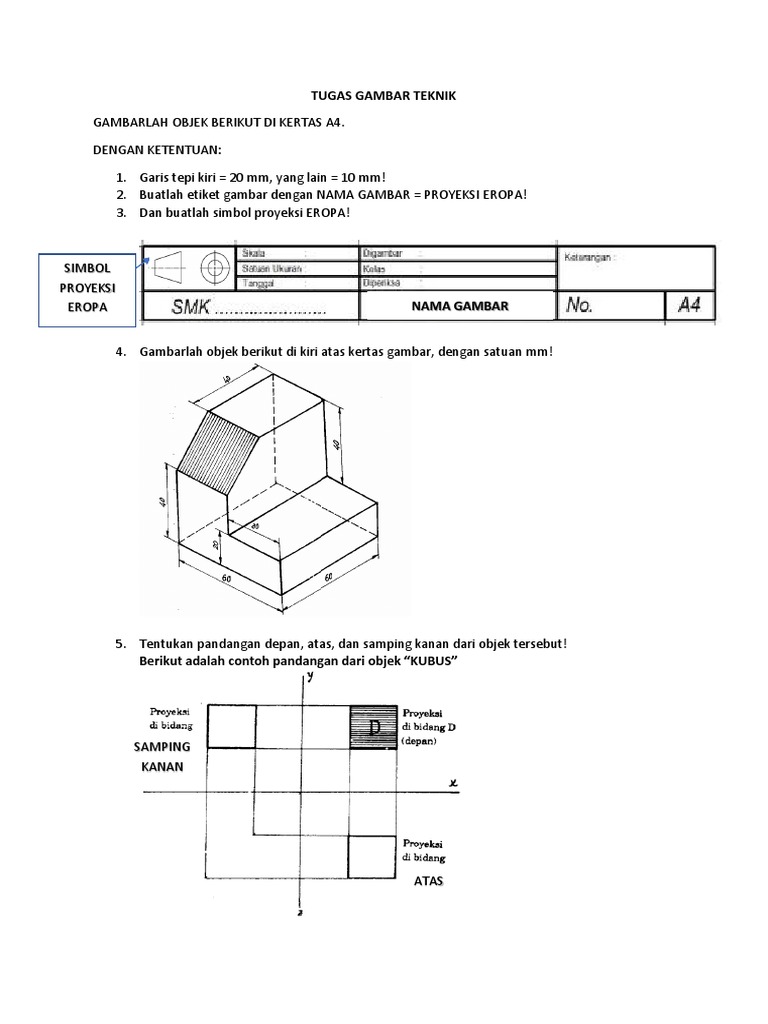 Tugas Gambar Teknik | PDF
