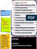 April 8, 2019: Goal: Our Goal Is To Complete A Dot Point and Summary