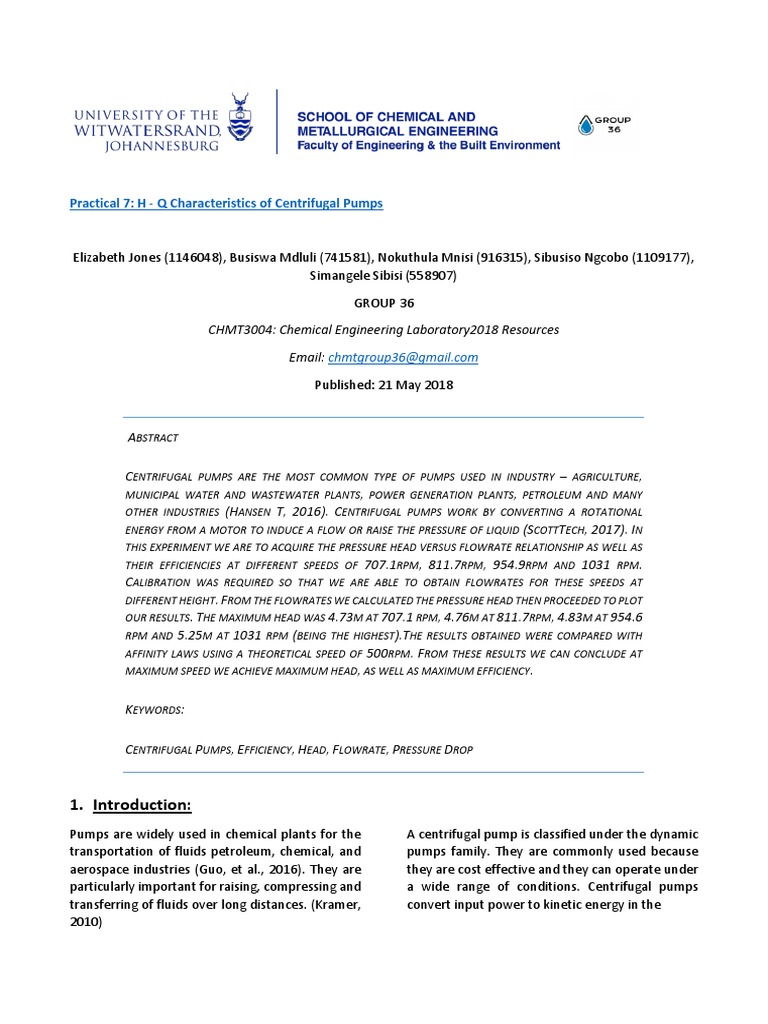 Notes On Pumps PDF PDF Pump Flow Measurement