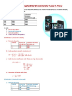 Ejercicio de Equilibrio de Mercado Paso a Paso