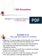 MGT 356 Simulation - Long-Term Value of a Customer (CustomerLoyalty