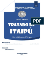Trabajo. Tratado de Itaipú. Rodrigo González.