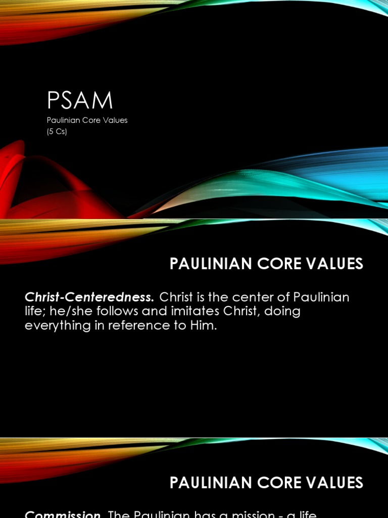 Paulinian Core Values (5 CS) | PDF | Spiritual Gift | Ancient ...