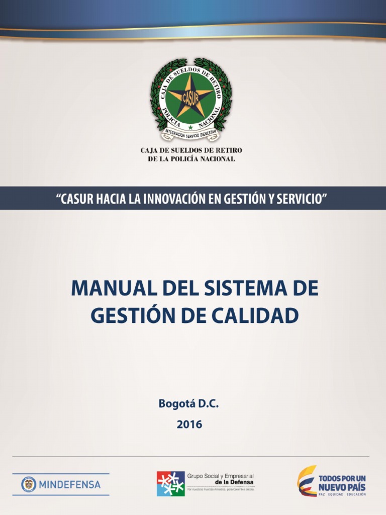 Manual del Sistema de Gestión de Calidad | PDF | Gestión de la calidad ...