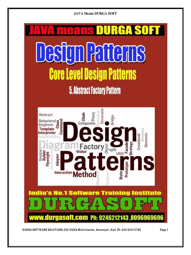 Abstract Factory Pattern in Java | PDF | Class (Computer Programming ...