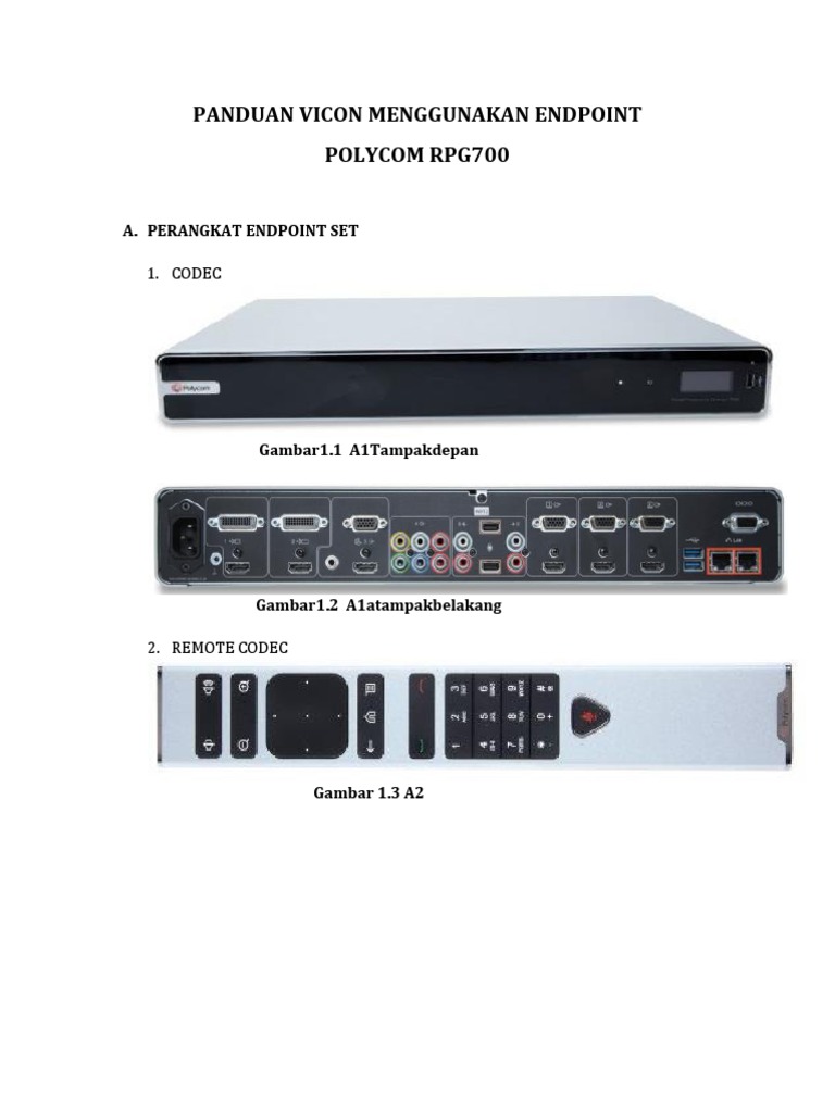 Panduan Vicon Polycom RPG700 | PDF | Komputer