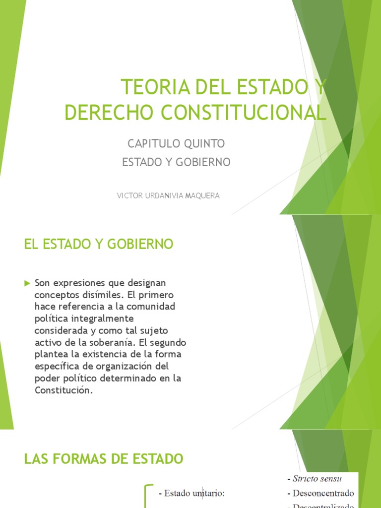 Teoria Del Estado y Derecho Constitucional | PDF | Estado (política ...