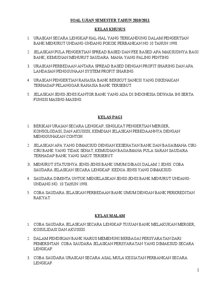 Pengertian Bank Menurut Uud No 10 Tahun 1998 Tentang Tahun