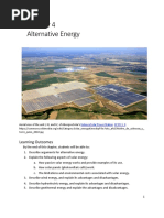 Alternative Energy: Learning Outcomes