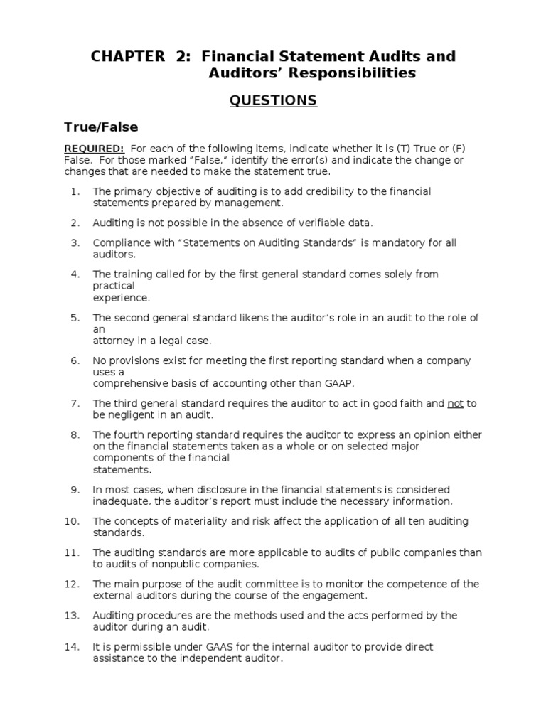 TB 02 | PDF | Financial Audit | Auditor's Report