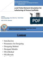 Lattice Modeling and Finite Element Simulation For Additive Manufacturing of Porous Scaffolds