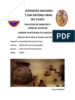 Informe de La Visita Al Museo Garcilaso