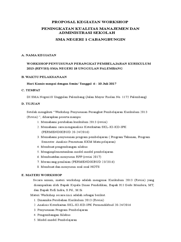 380313419 Laporan Kegiatan Workshop Penyusunan Perangkat Pem