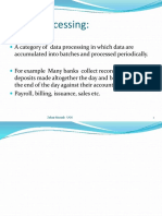 Batch Processing:: Zubair Mustafa UOS 1