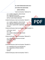 Haryana Naib Tehsildar Exam 2015 Most Expected Questions (Free Sample)