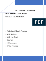 A. Makalah Peralatan Dan Aplikasi Proses Sublimasi Dan Filtrasi