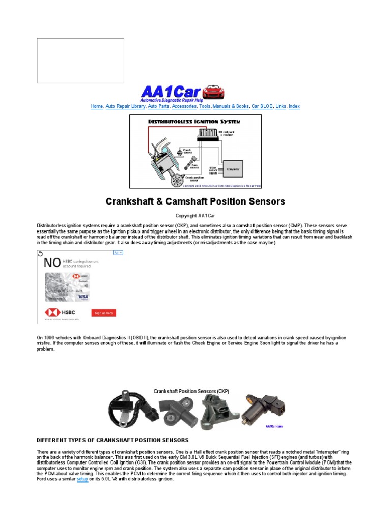 Speed Timing Sensor PDF PDF Ignition System Distributor