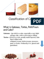 Classification of Cakes