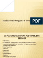 Curs 7 Aspecte Metodologice Ale Consilierii Scolare