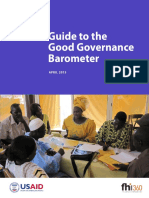 Guide To The Good Governance Barometer: APRIL 2015