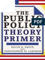 The Public Policy Theory Primer