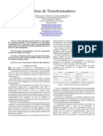 Analisis de Transformadores