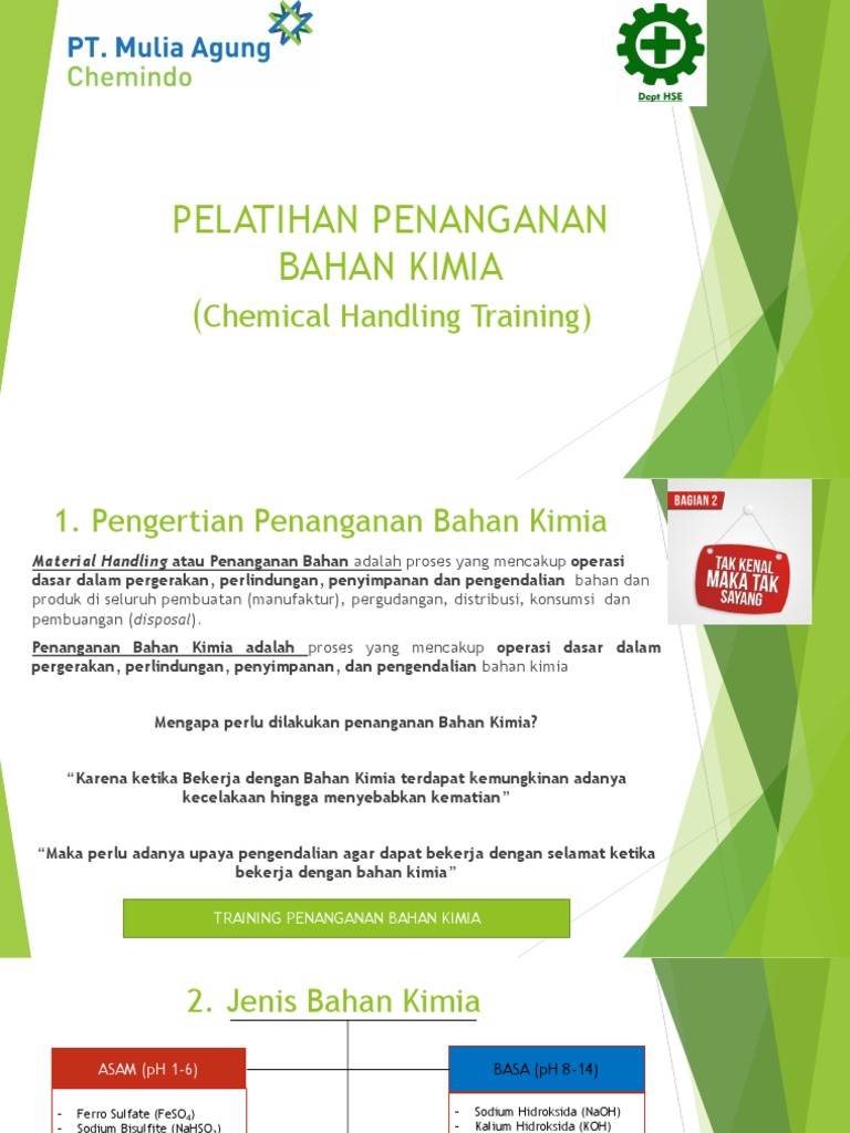 Chemical Handling Training Pdf
