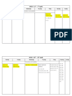 Filming Porduction Schedule