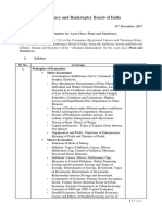 Valuation Syllabus Plant and Machinery PDF