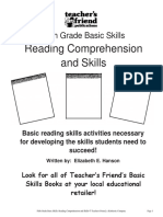 Reading Comprehension and Skills: Fifth Grade Basic Skills