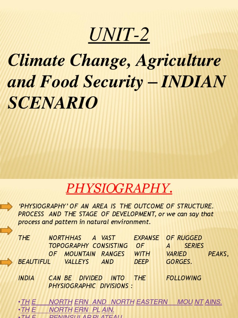 Indian Climate & Agriculture Insights | PDF | Food Security | Agriculture