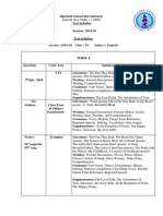 Session - 2019-20 Class: IX Subject: English