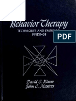 Rimm - Masters (1974) - Behavior Therapy Techniques and Empirical Findings PDF